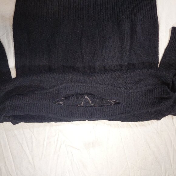 80s Counterparts Sweater Shoulder Pads Long Sleeve Silk & Sequin Detail L/XL siz - Picture 6 of 6